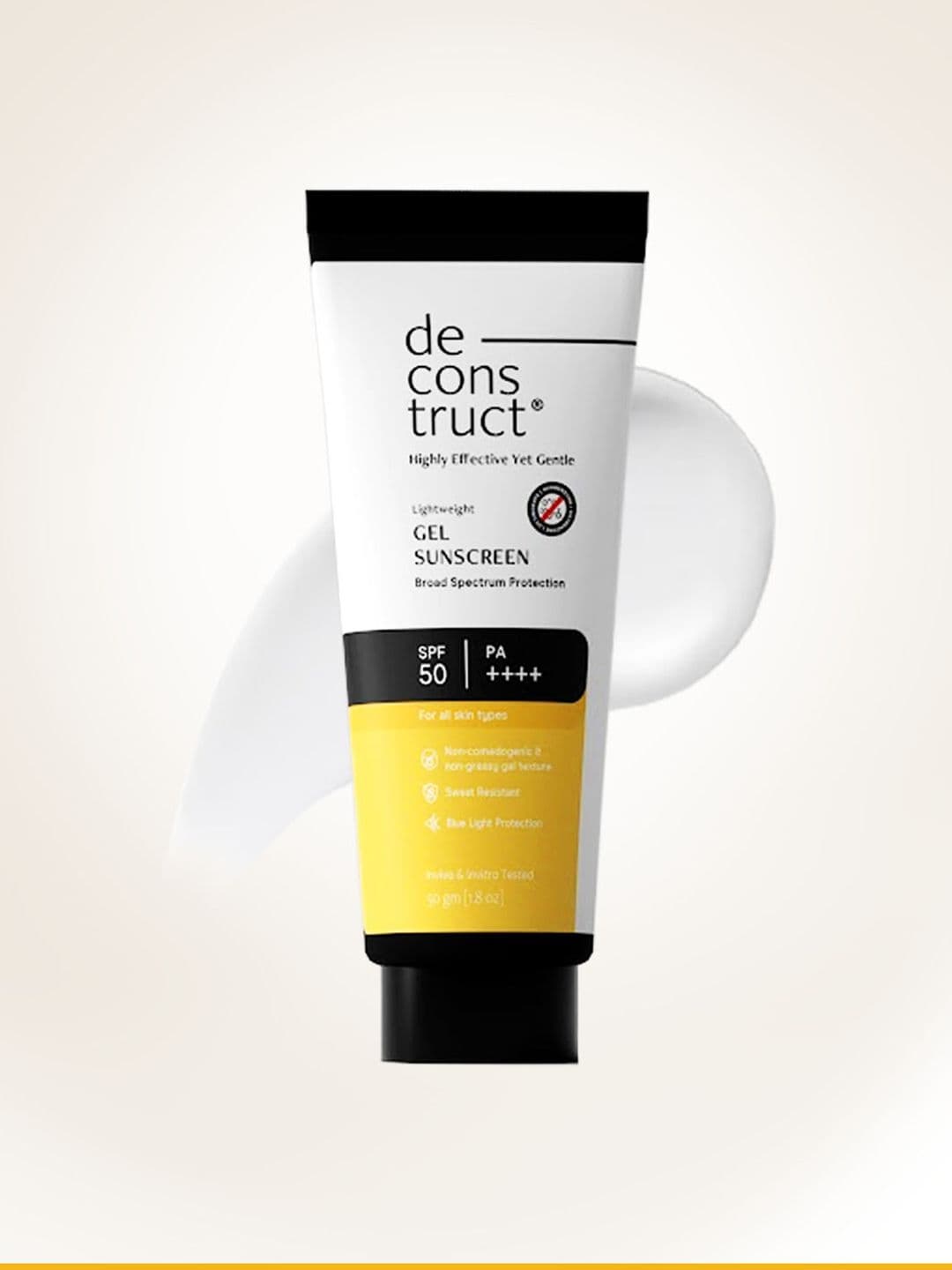 deconstruct Gel Sunscreen SPF 50 PA++++ -100% Photostable-Lightweight In-Vivo Tested 50g - view 1