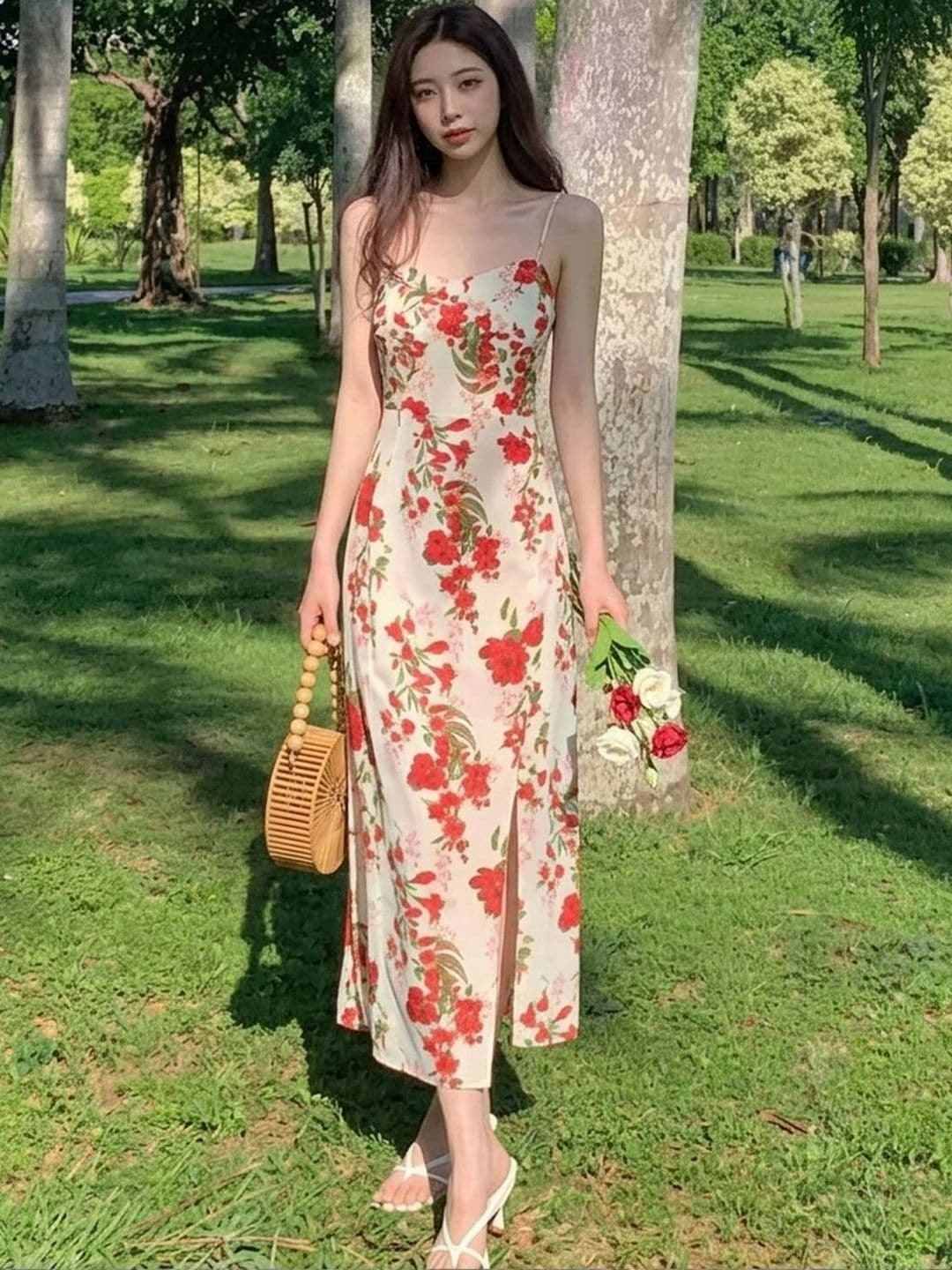 DressBerry Floral Print Sheath Midi Dress - view 1
