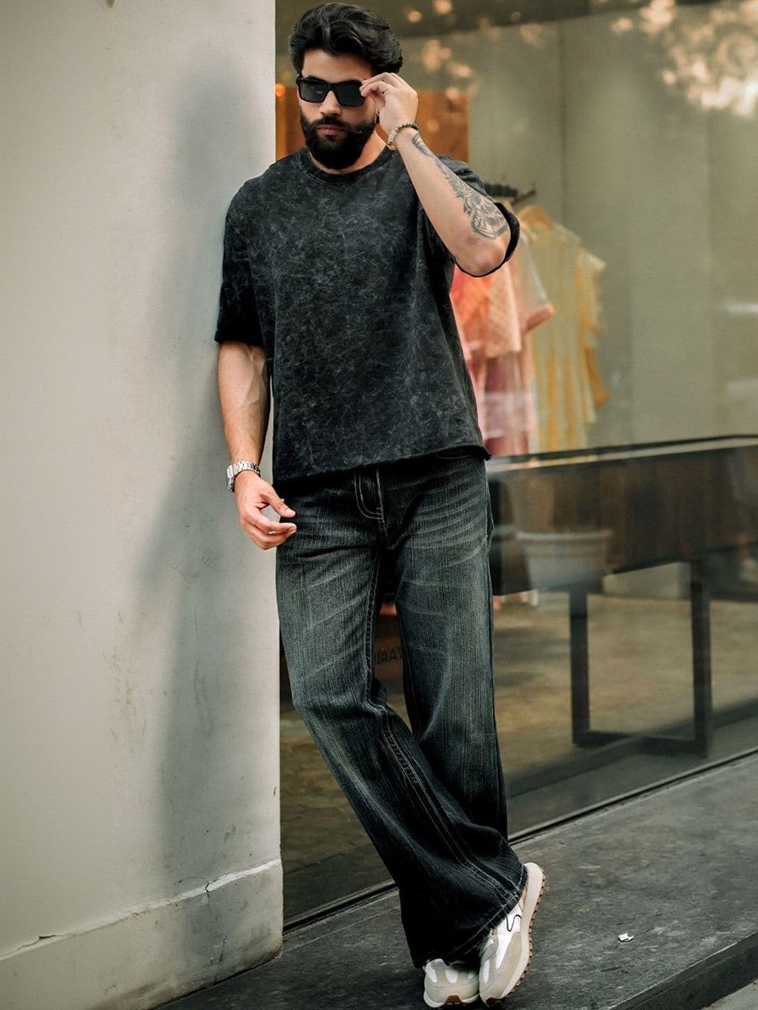 BDSQUARE Men Dyed Boxy T-shirt - view 1
