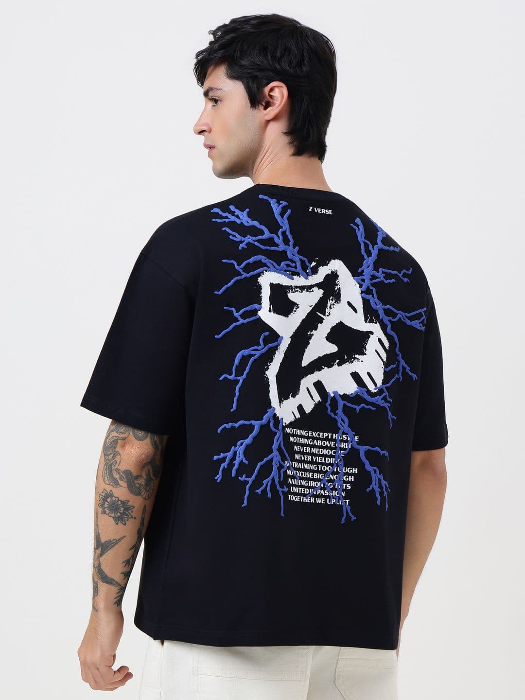 MuscleBlaze Unisex Typography Printed Round Neck Cotton T-shirt - view 1