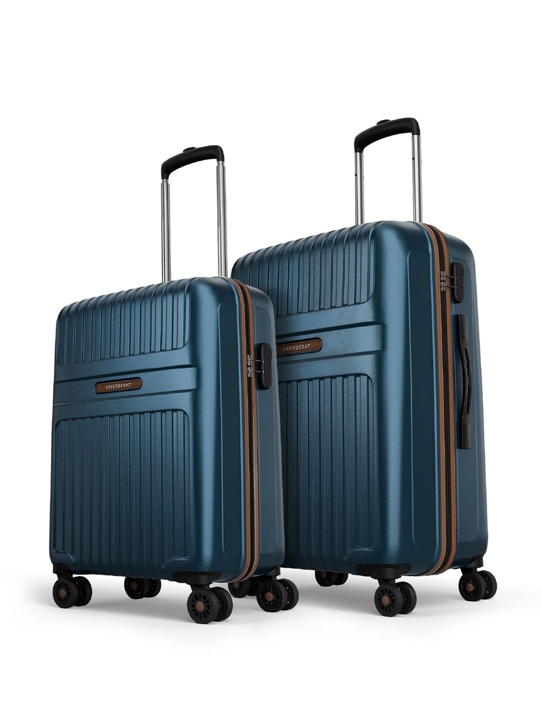 Aristocrat Set Of 2 Atlas Textured Hard-Sided Trolley Bags - view 1