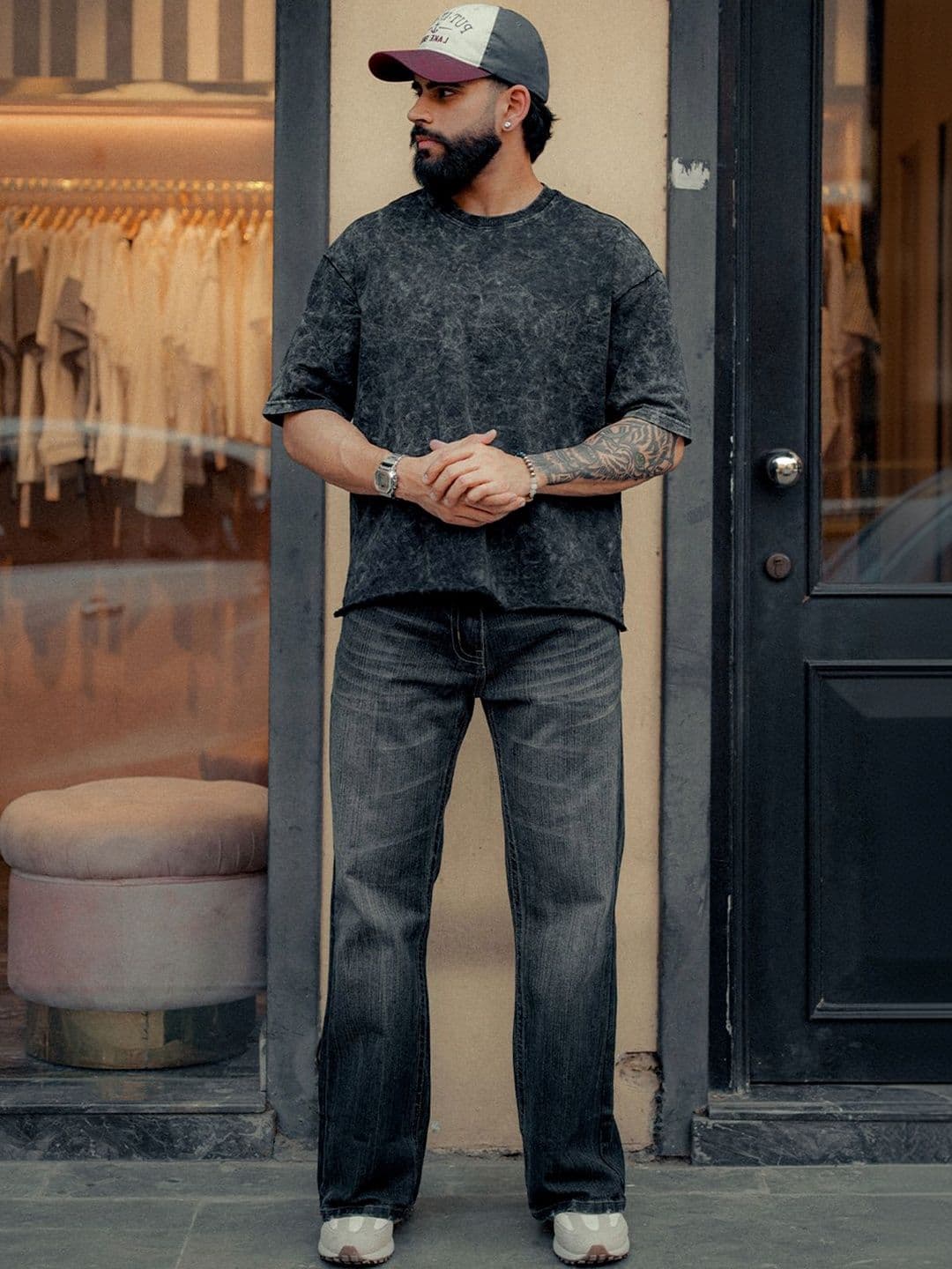 BDSQUARE Men Dyed Boxy T-shirt - view 1