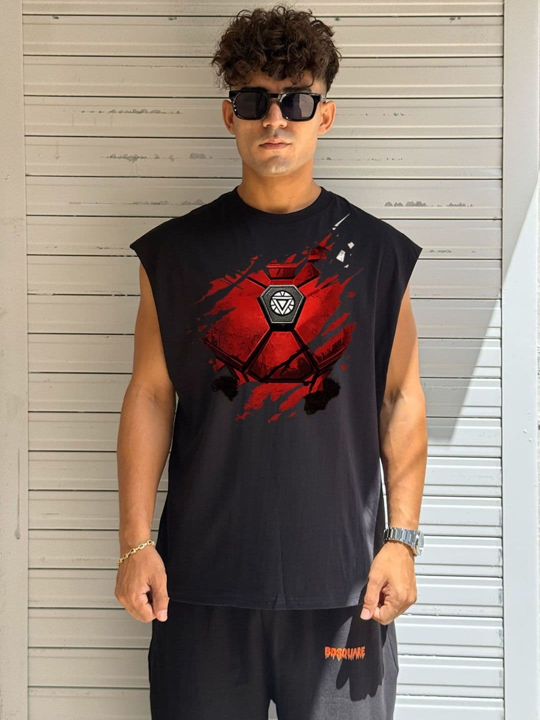 BDSQUARE Men Iron Man Printed T-shirt - view 1