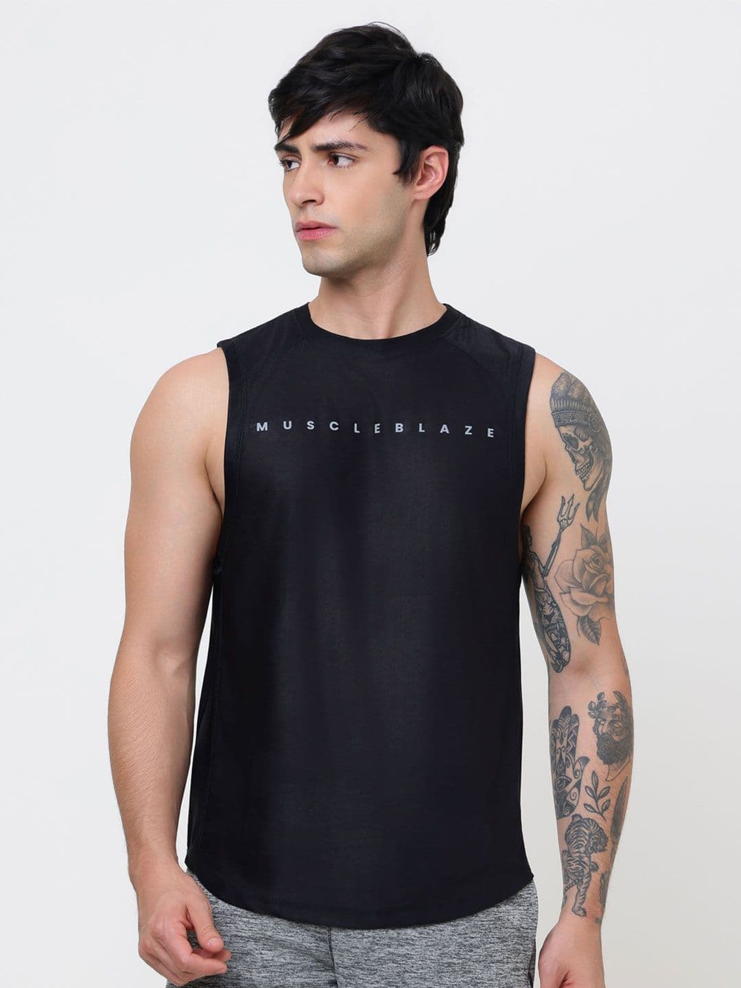 MuscleBlaze Unisex Brand Logo Printed Round Neck Compression T-shirt - view 1