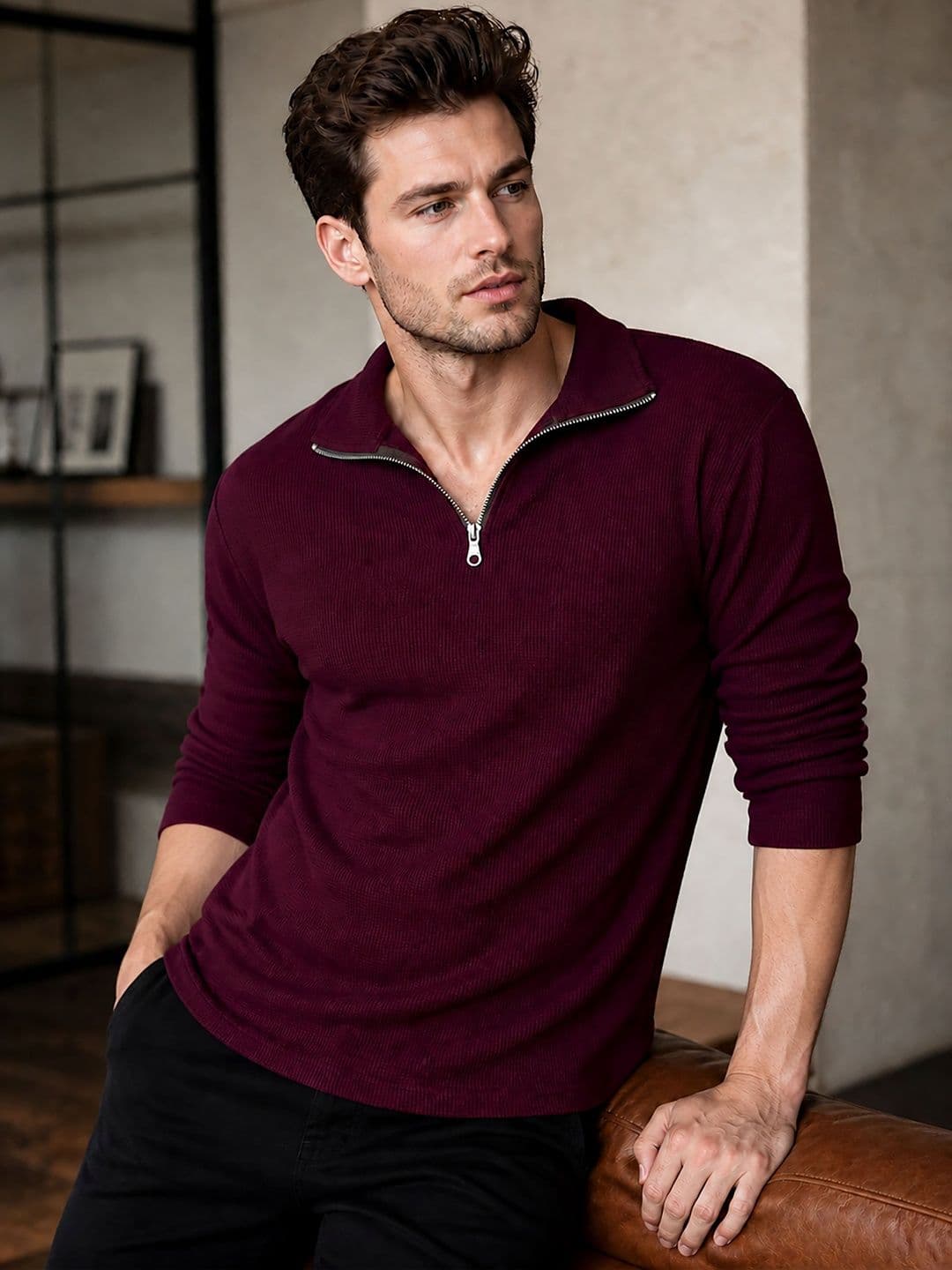 ATIGIANO Men Polo Collar T-shirt - view 1