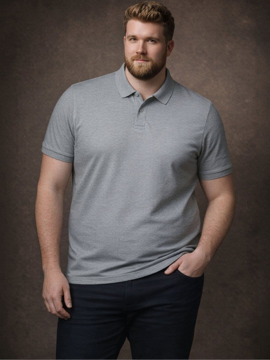 The Roadster Lifestyle Co Polo Collar Oversized Tshirts - view 1