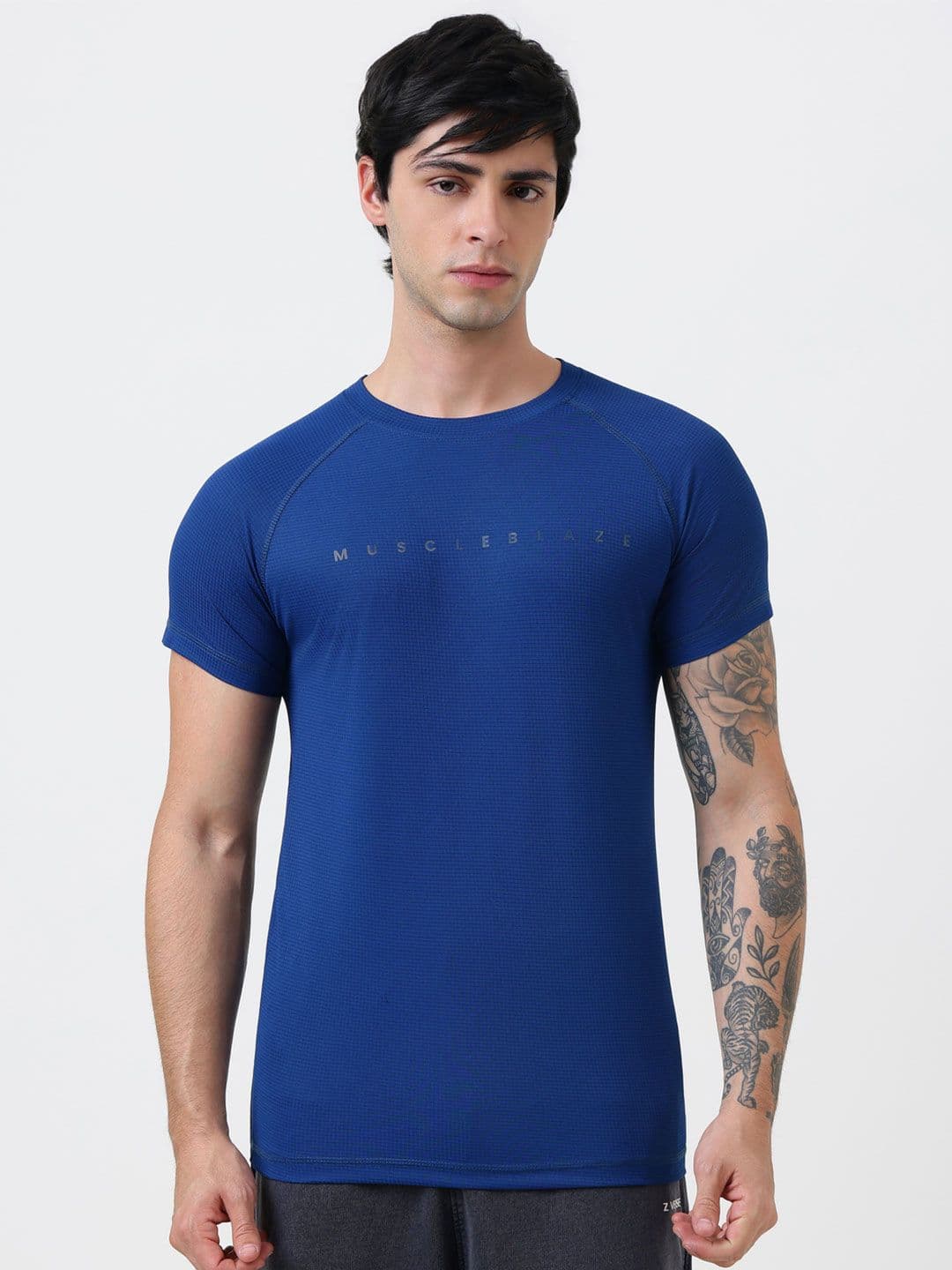 MuscleBlaze Unisex Brand Logo Printed Round Neck Compression T-shirt - view 1