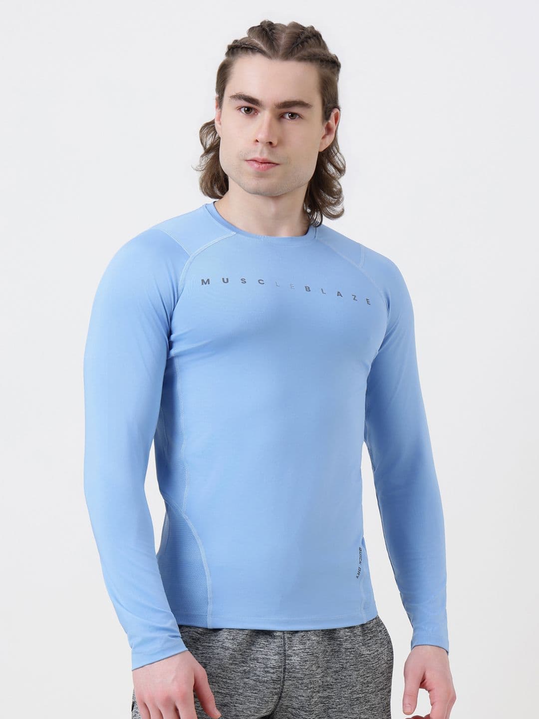 MuscleBlaze Unisex Brand Logo Printed Round Neck Compression T-shirt - view 1