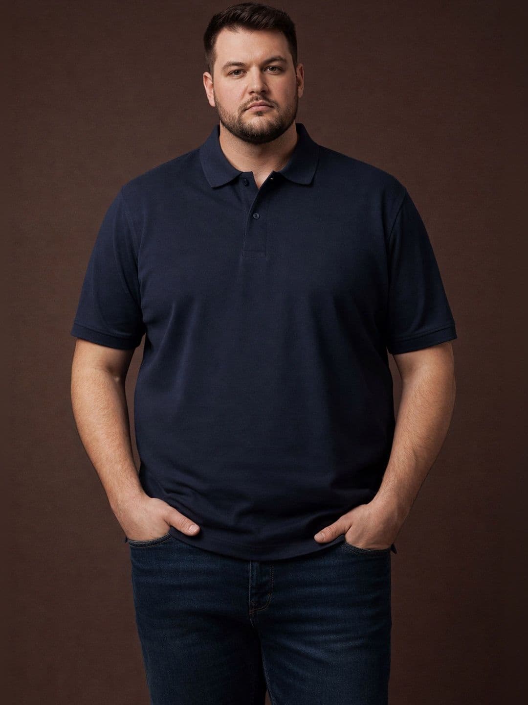 Mast & Harbour Men Polo Collar Cotton T-shirt - view 1