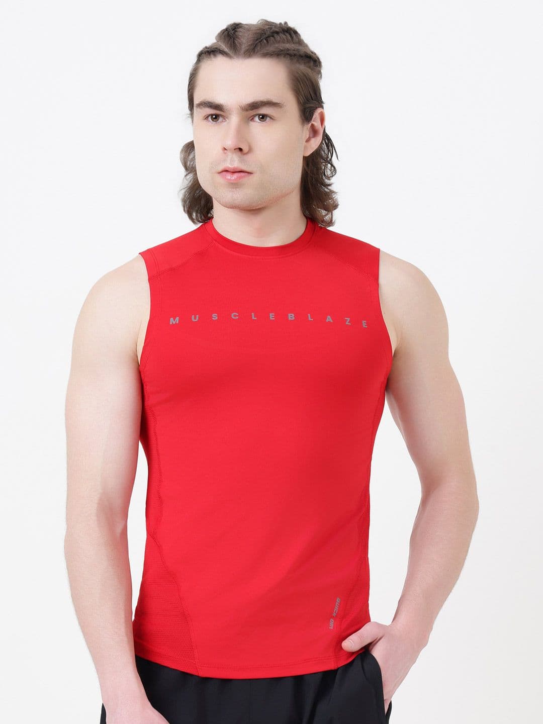 MuscleBlaze Unisex Typography Printed Round Neck Compression T-shirt - view 1