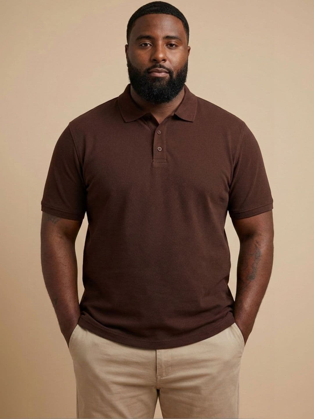 Mast & Harbour Men Polo Collar T-shirt - view 1