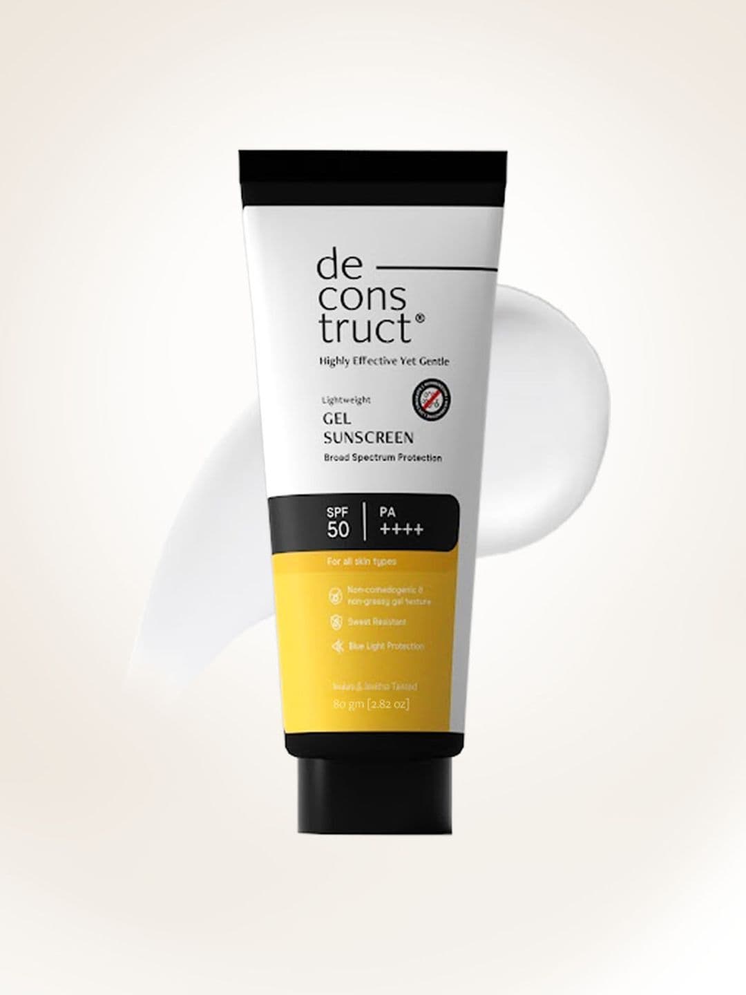 deconstruct Gel Sunscreen SPF 50 PA++++ -100% Photostable-Lightweight In-Vivo Tested 80g - view 1