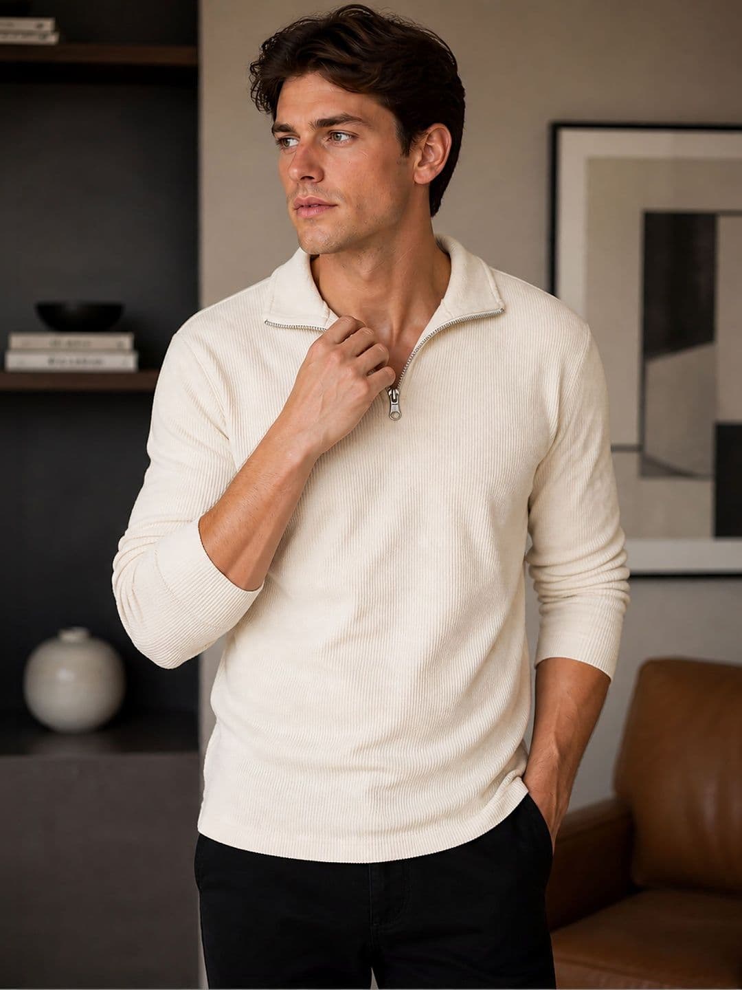 ATIGIANO Men Polo Collar T-shirt - view 1