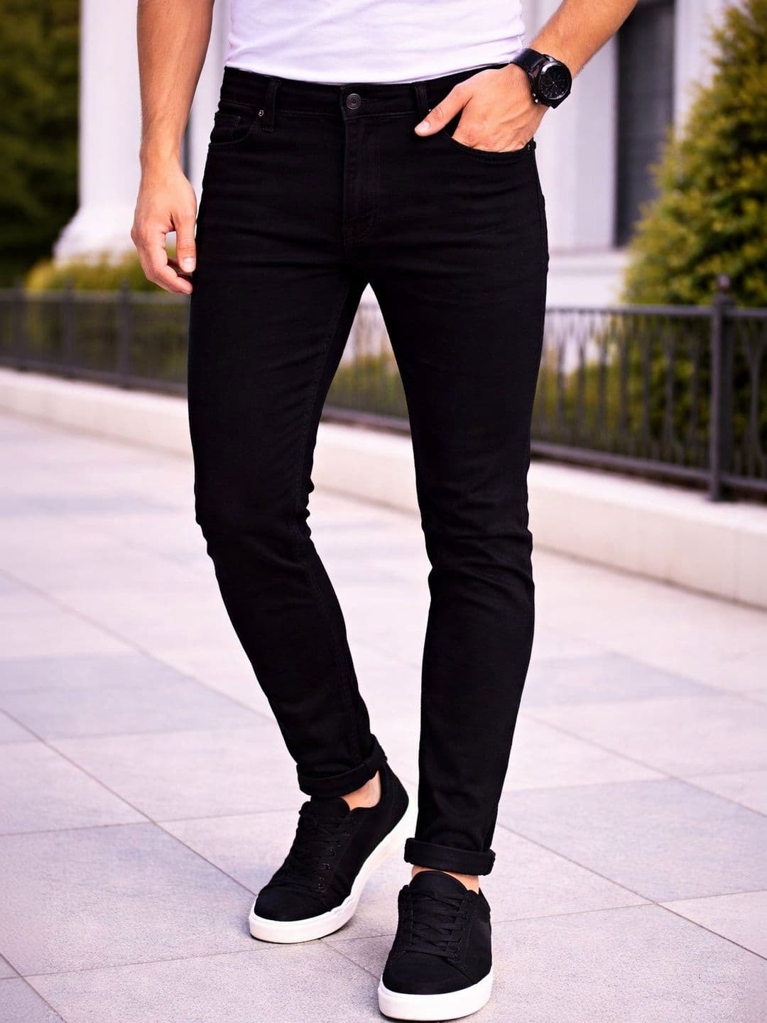 R.Code by The Roadster Life Co. Men Slim Fit Mid-Rise Jeans - view 1