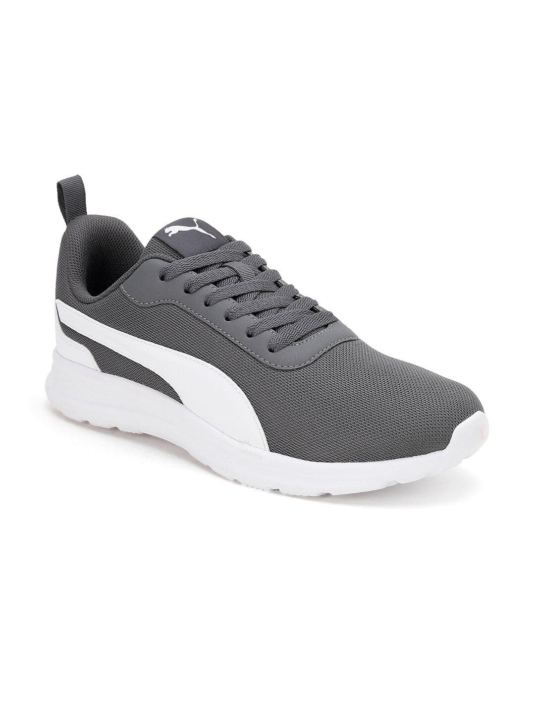 Puma Men Grey Leather Plush Comfort Running Sports Shoes - view 1