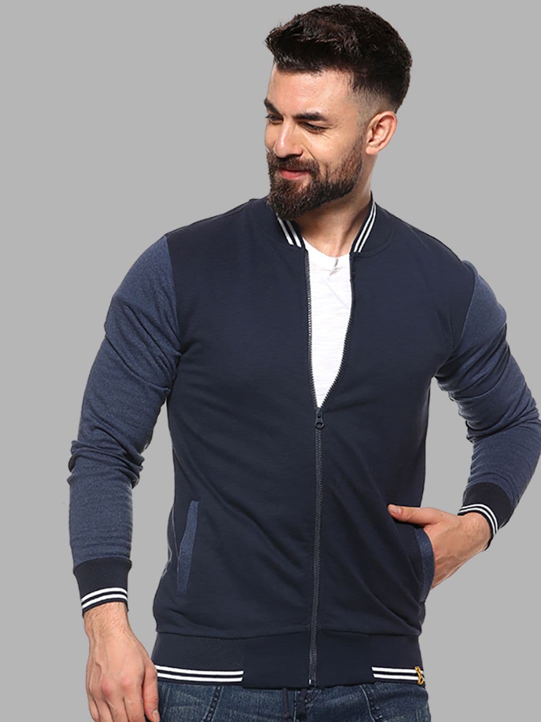 CAHOOT Men Blue Colourblocked Windcheater Outdoor Sporty Jacket - view 1