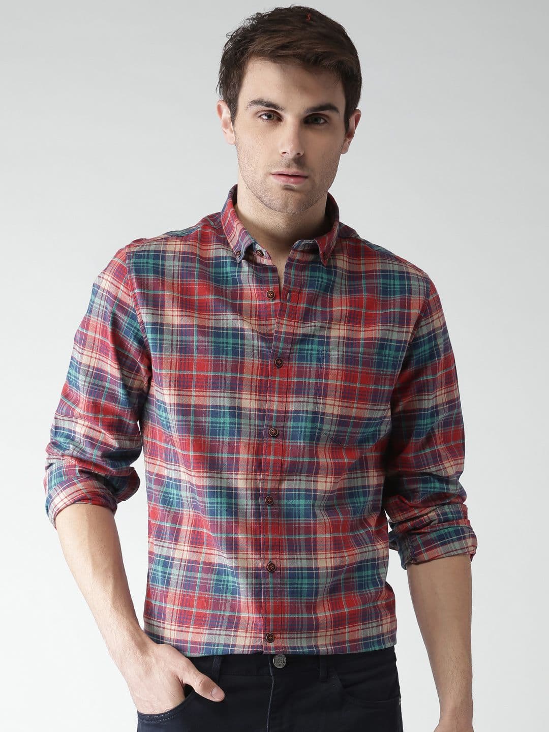 Mast & Harbour Men Checked Casual Shirt - view 1