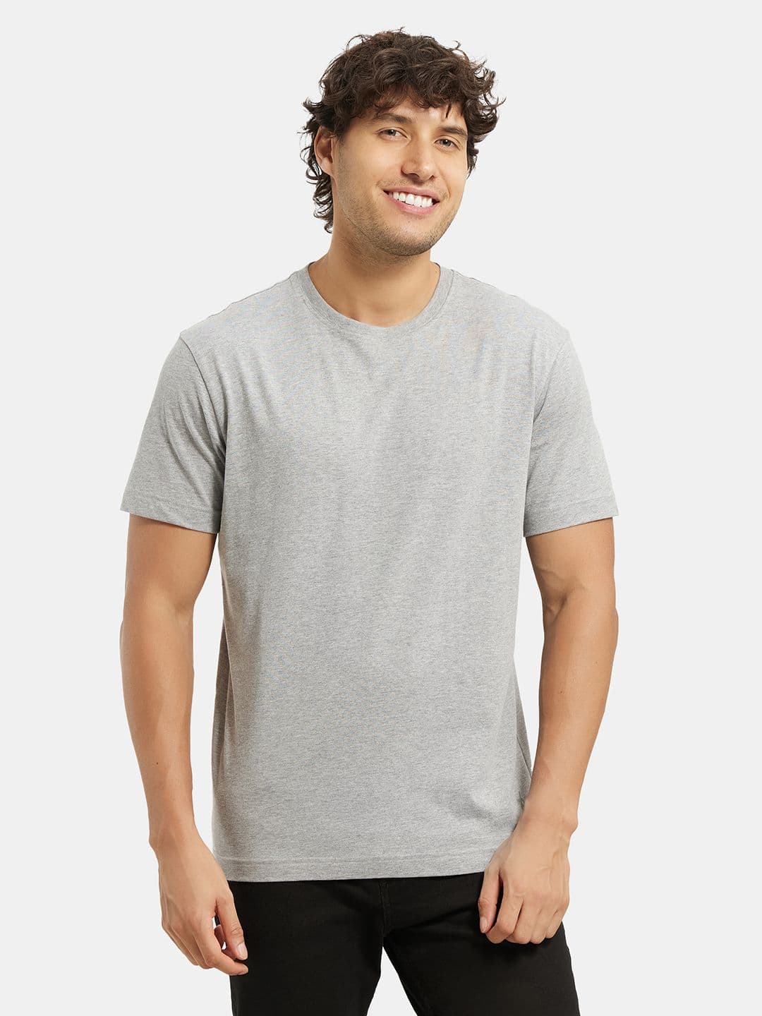 Jockey Combed Cotton Rich Round Neck Half Sleeve Tshirt-2714 - view 1