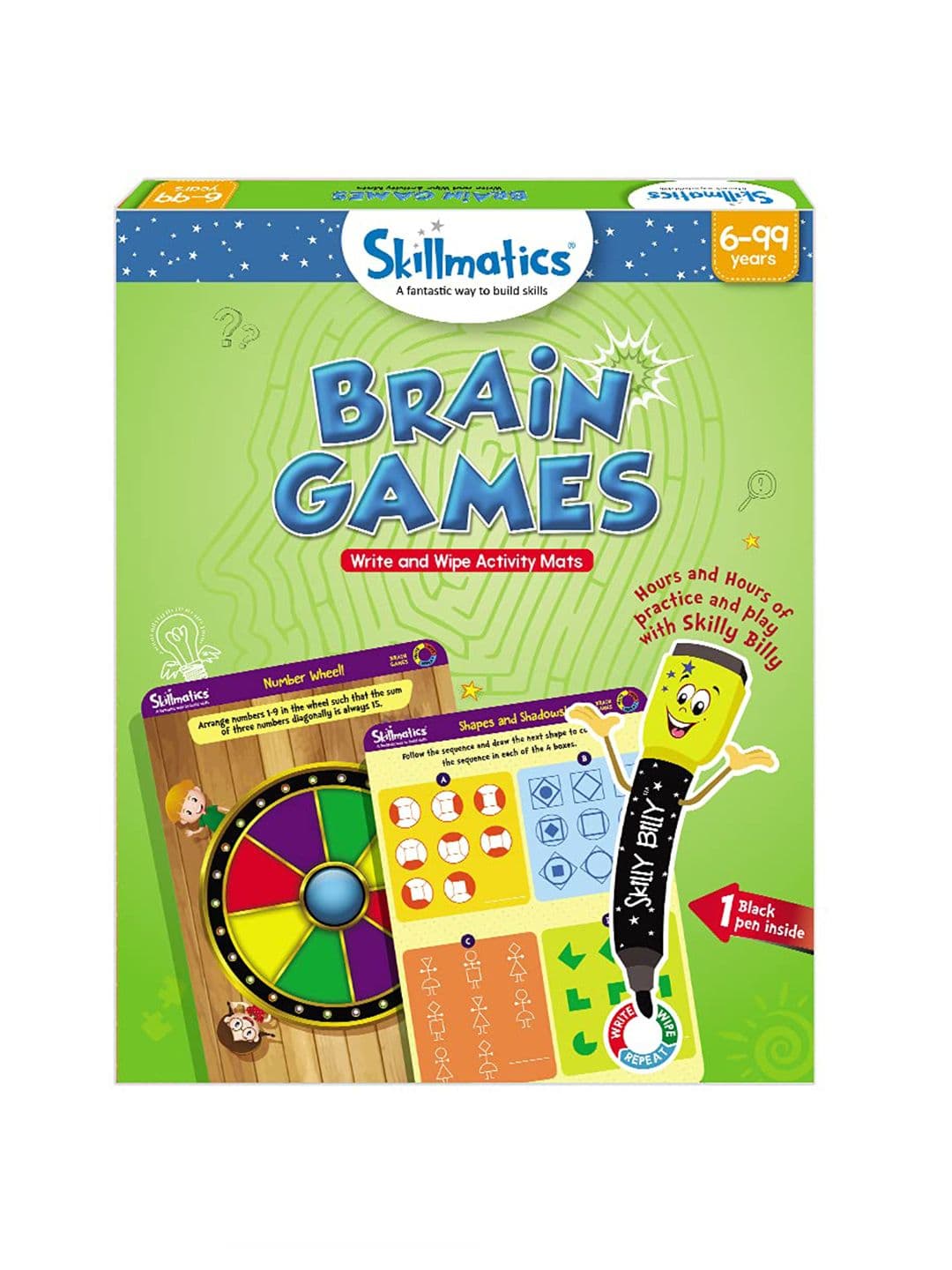 Skillmatics Kids Orange Brain Games - view 1