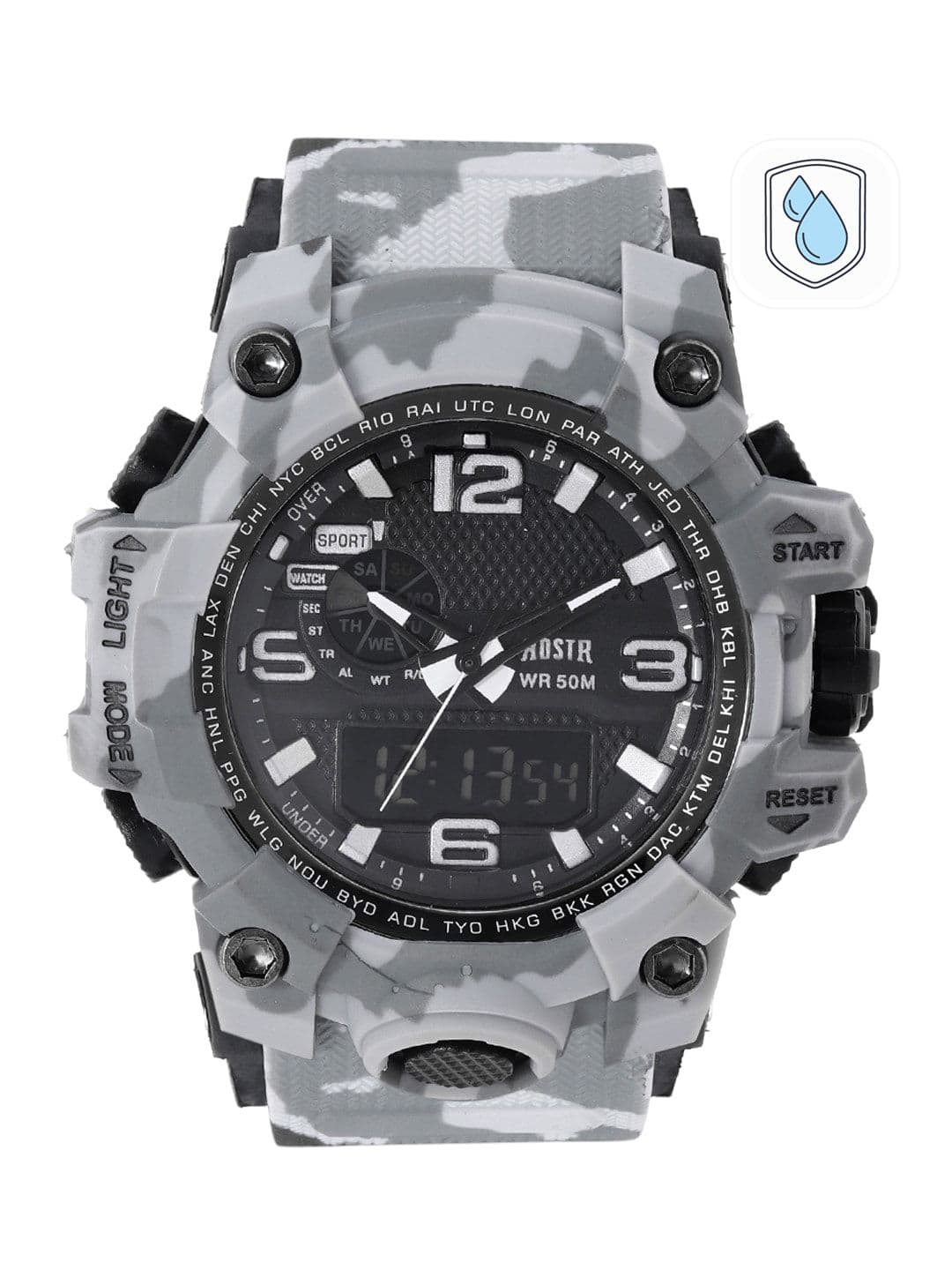Roadster Unisex Grey Analogue and Digital Watch MFB-PN-OS-AD1606A - view 1