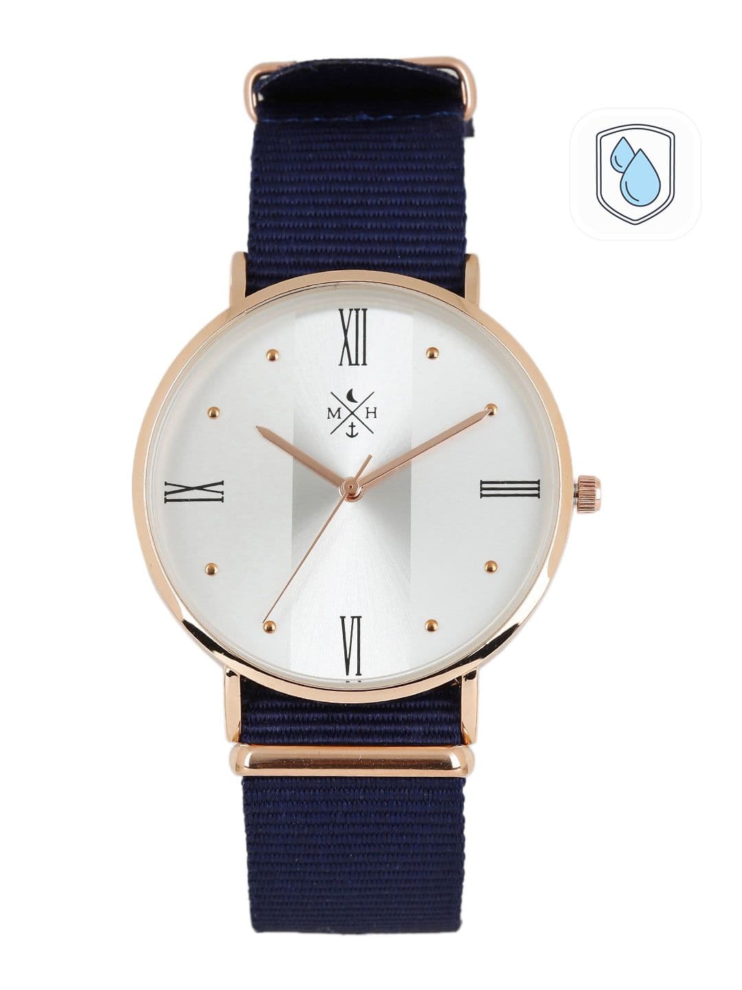 Mast & Harbour Unisex Silver-Toned Analogue Watch MFB-PN-WTH-5760G - view 1