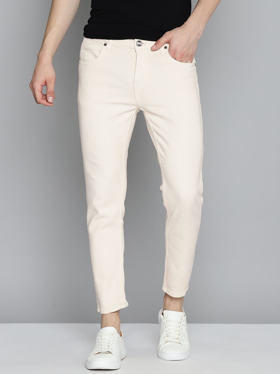 Mast & Harbour Men Slim Tapered Fit Stretchable Jeans - view 1