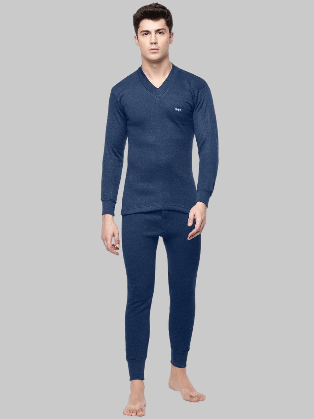 Dollar Men Blue Solid Thermal Set - view 1