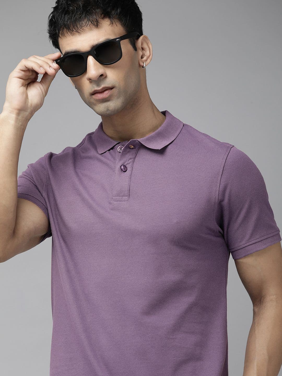 The Roadster Life Co. Men Polo Collar Pure Cotton T-shirt - view 1