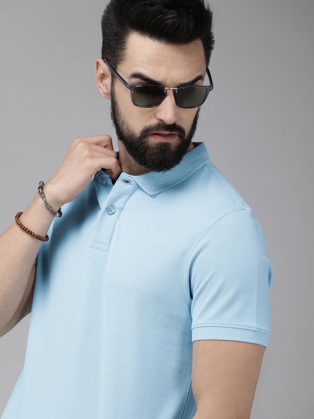 The Roadster Life Co. Men Polo Collar Pure Cotton T-shirt - view 1