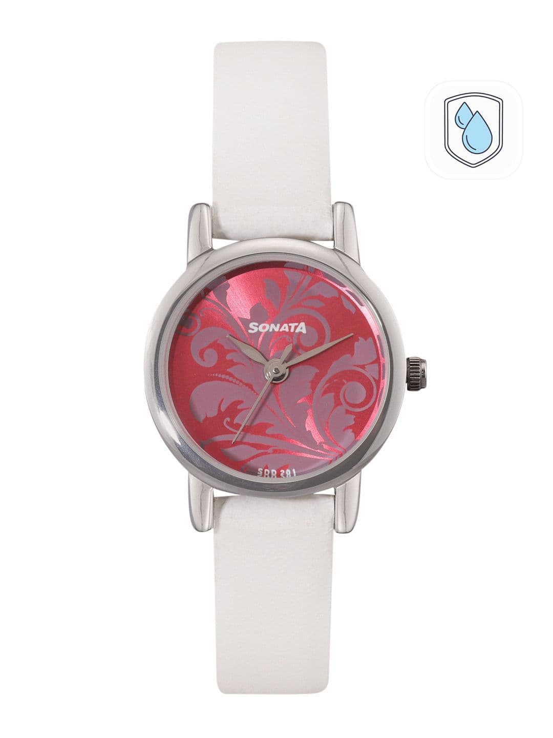 Sonata Quartz Analog With Pink Dial Watch For Women - Nt8976sl03w - view 1