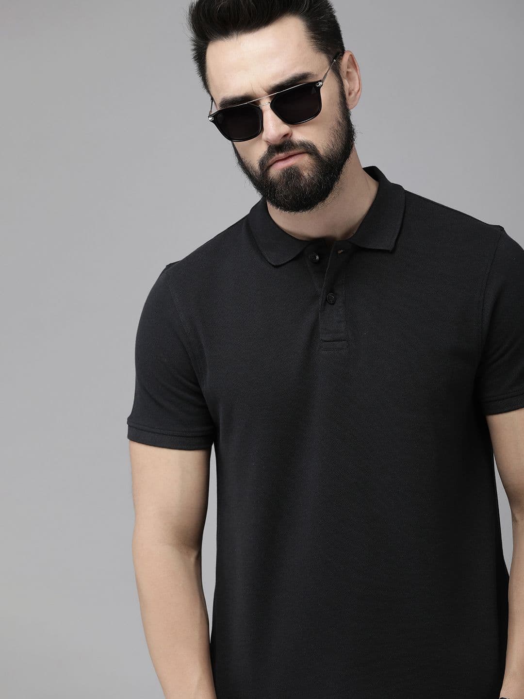 The Roadster Life Co. Men Polo Collar Pure Cotton T-shirt - view 1