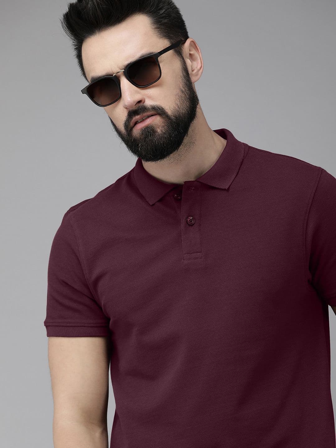 The Roadster Life Co. Men Polo Collar Pure Cotton T-shirt - view 1