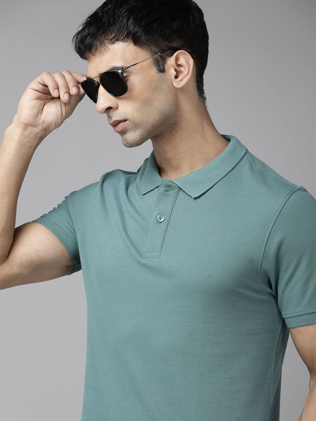 The Roadster Life Co. Men Polo Collar Pure Cotton T-shirt - view 1