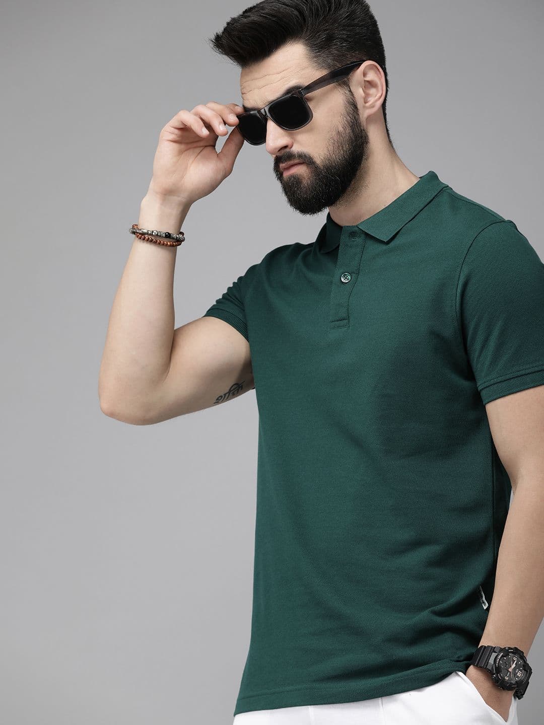 The Roadster Life Co. Men Cotton Polo Collar T-shirt - view 1