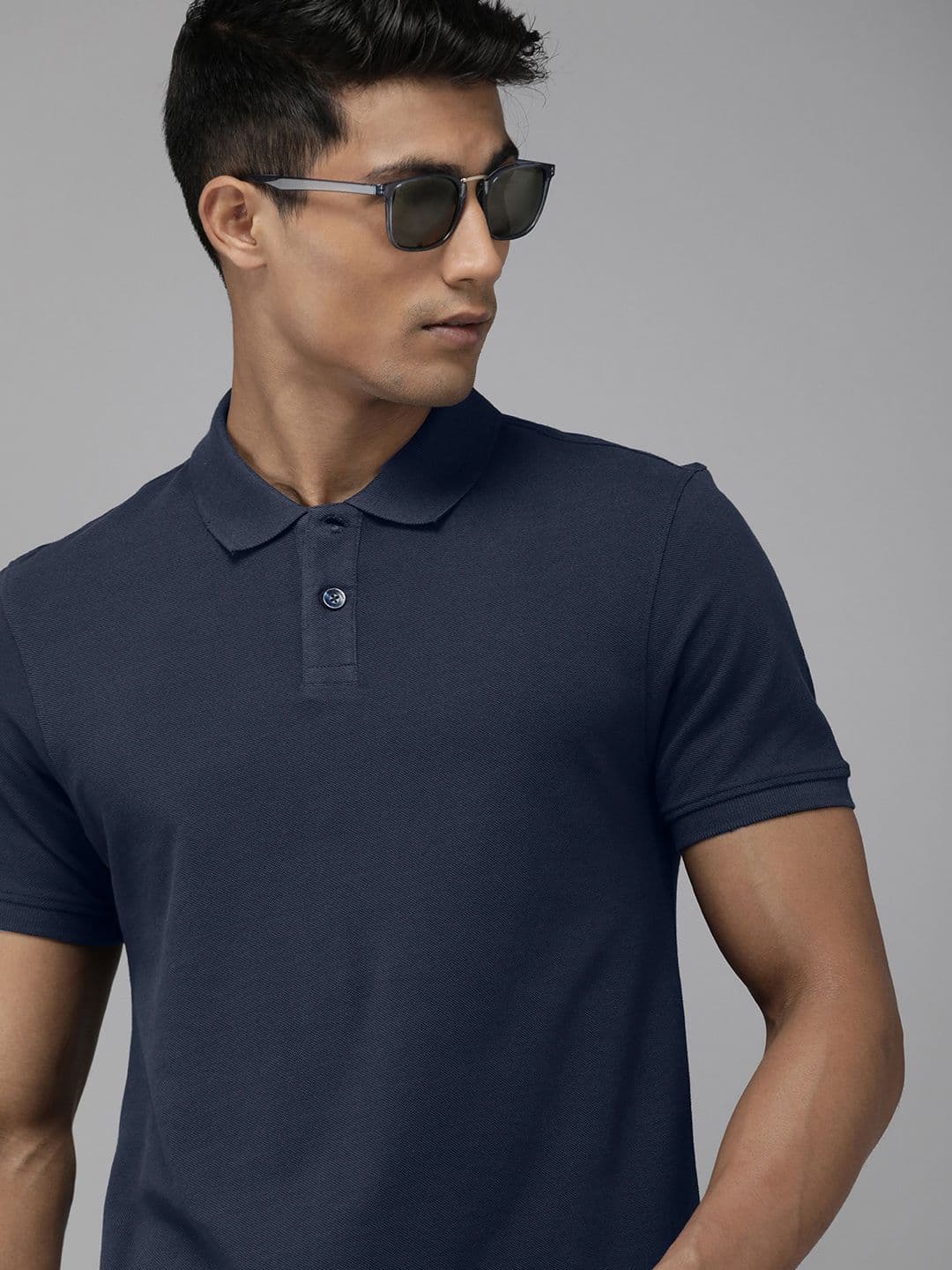 The Roadster Life Co. Men Polo Collar Pure Cotton T-shirt - view 1