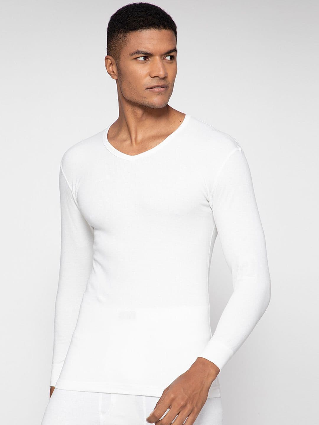 SPORTO Macho Ultima Men White Ultra-Thin Thermal Tops - view 1