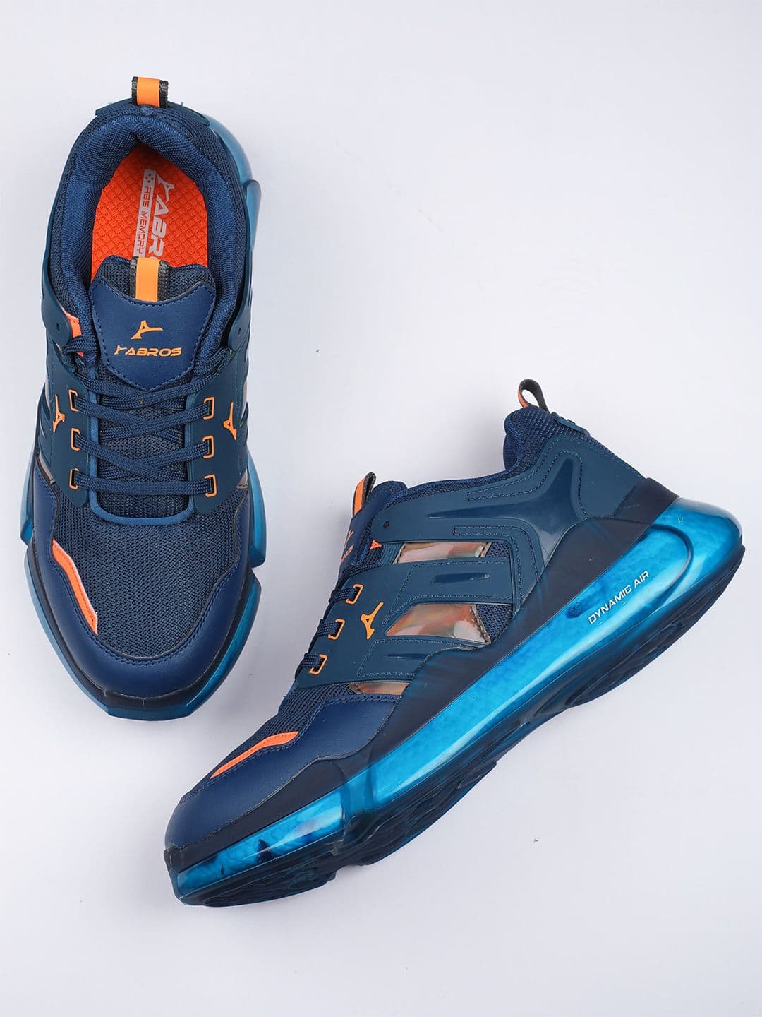 ABROS Men Teal Mesh HECTOR Mid-Top Marking Running Shoes - view 1