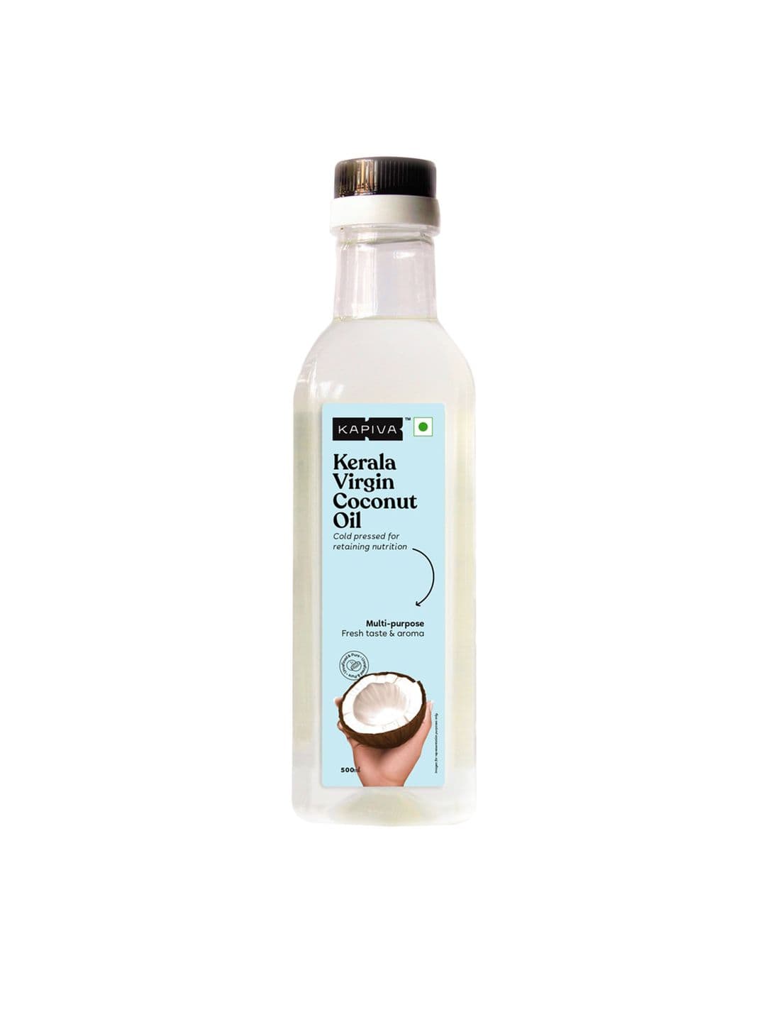 Kapiva Cold-Pressed Extra Virgin Coconut Hair Oil - 500 ml - view 1