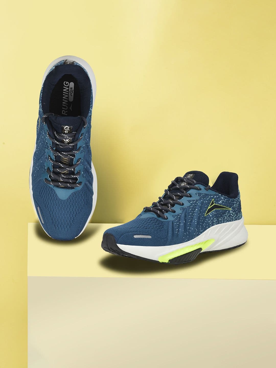 JQR Men GAME Teal Blue Game Mesh Running Shoes - view 1
