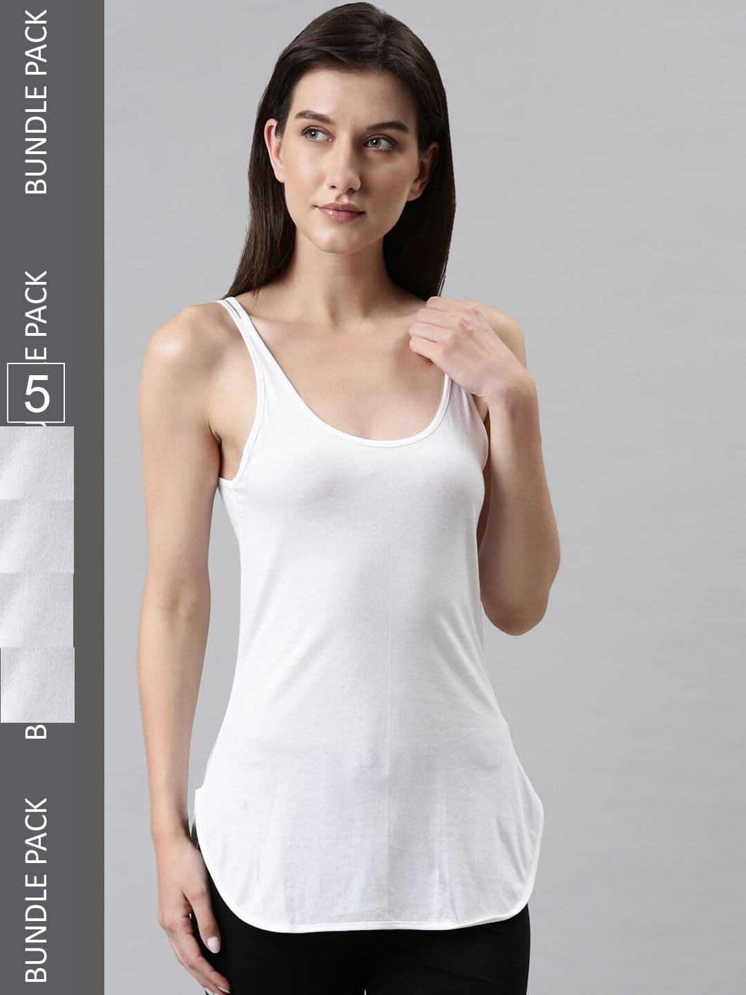 DIXCY SCOTT Slimz Pack Of 5 Cotton Camisoles - view 1