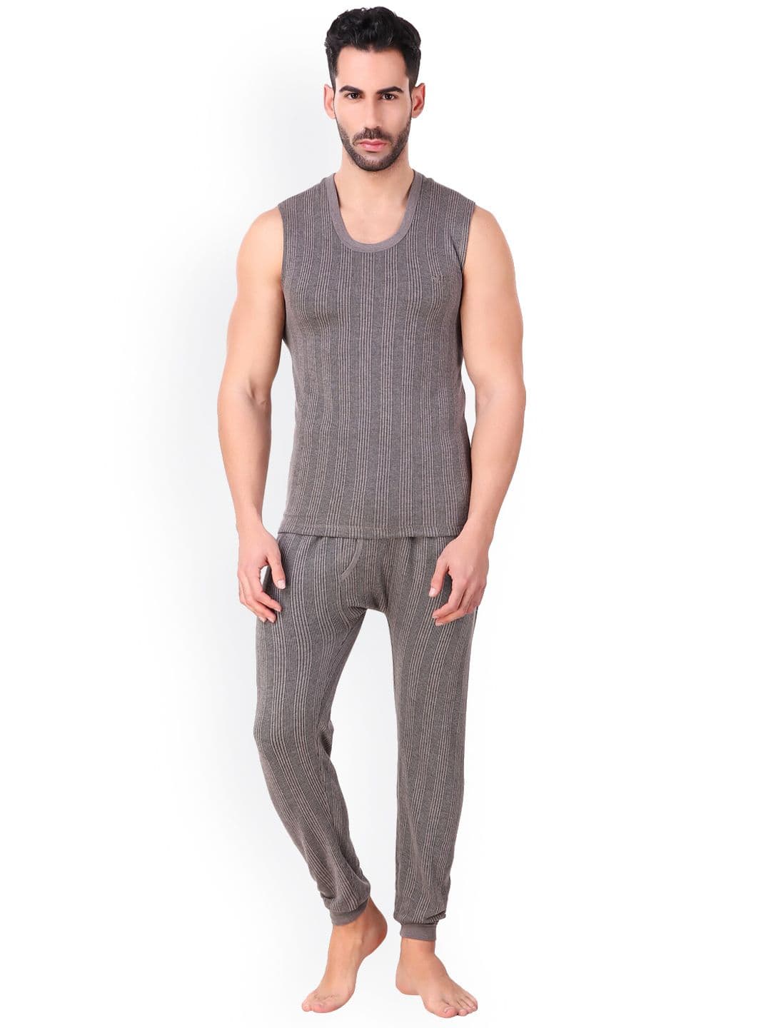 HAP Men Striped Thermal Set - view 1