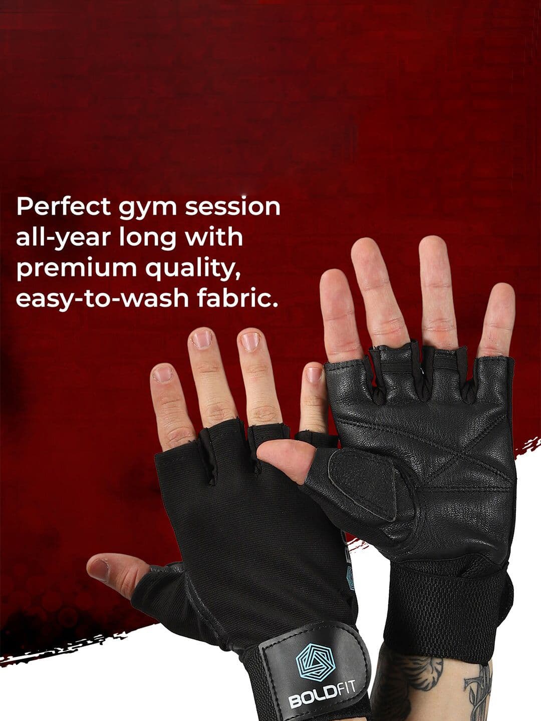 BOLDFIT Gym Gloves With Wrist Support - view 1
