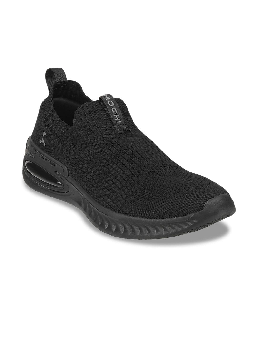 Mochi Men Black Woven Design Slip-On Sneakers - view 1