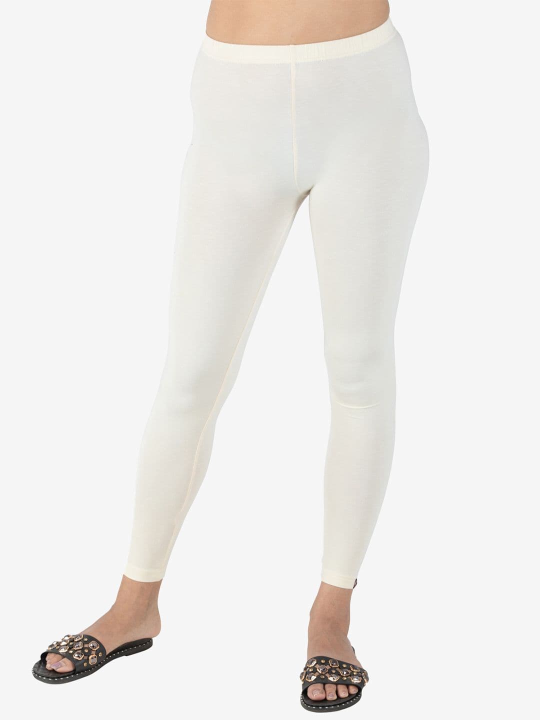 indian flower Women Solid Ankle Length Leggings - view 1