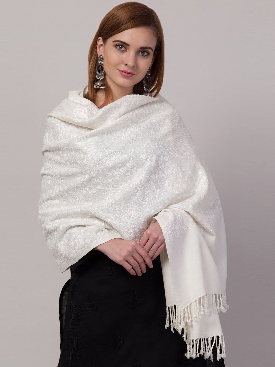 Tweedle Women Embroidered Shawl - view 1