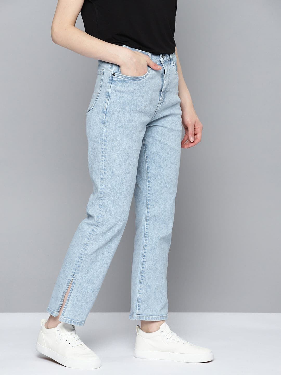 Mast & Harbour Women Straight Fit Stretchable Jeans - view 1