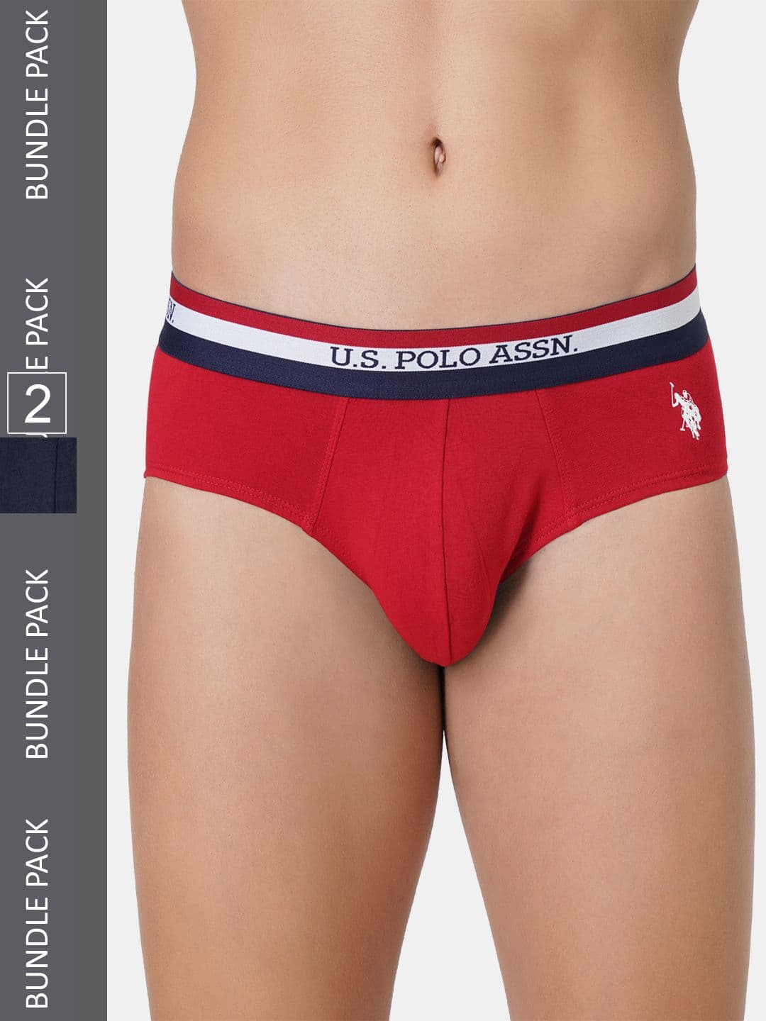 U.S. Polo Assn. Men Pack Of 2 Basic Cotton Briefs - view 1
