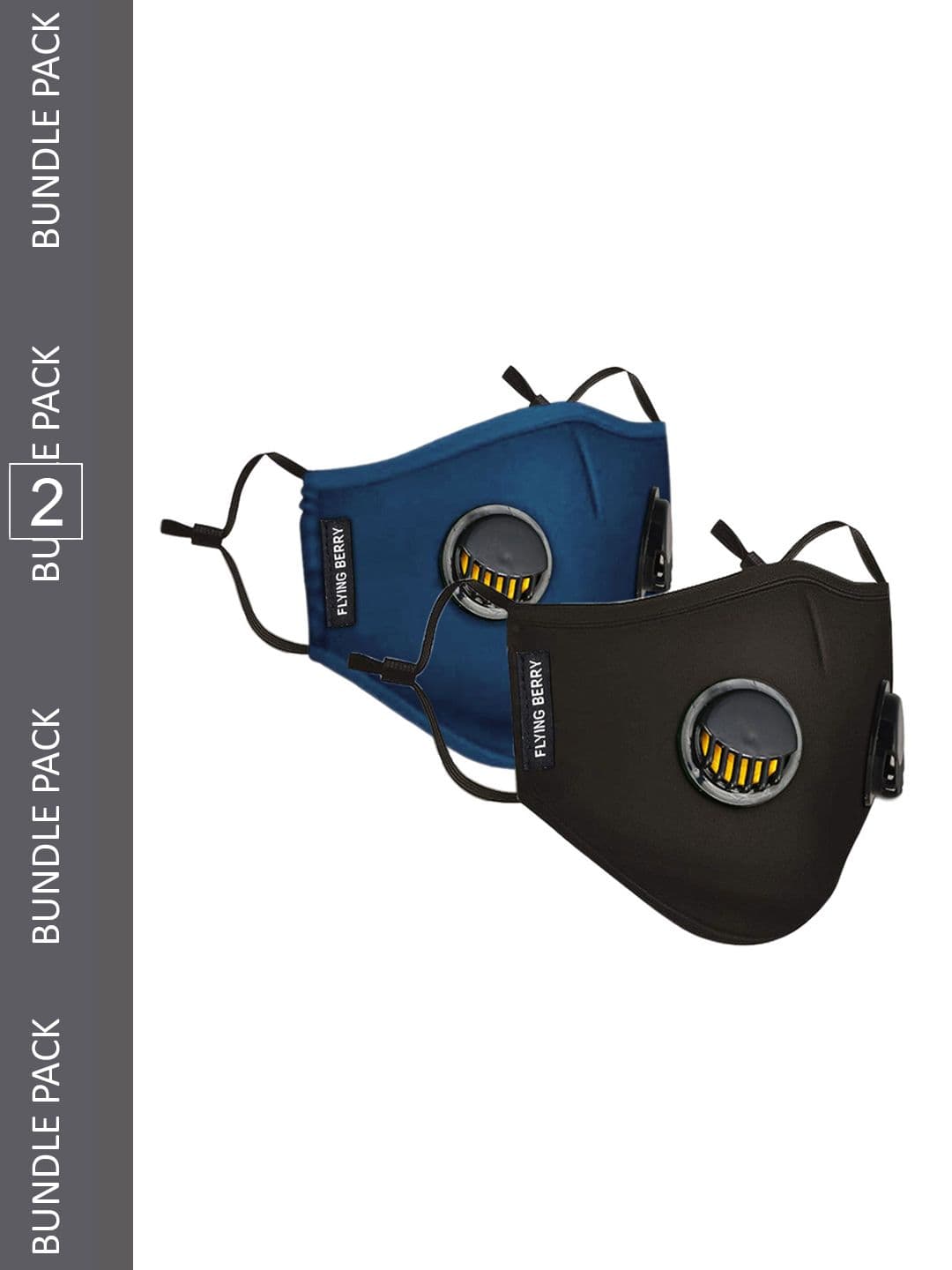 FLYING BERRY Pack Of 2 Pure Cotton Reusable Anti Pollution N99 Masks - view 1