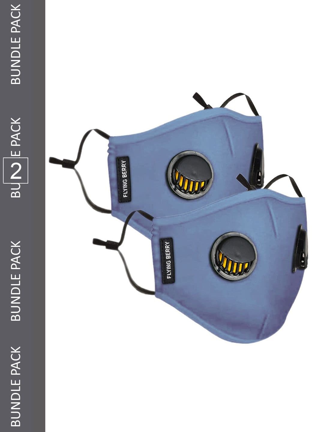 FLYING BERRY Pack Of 2 Cotton 5 Ply Reusable Anti Pollution N99 Masks - view 1