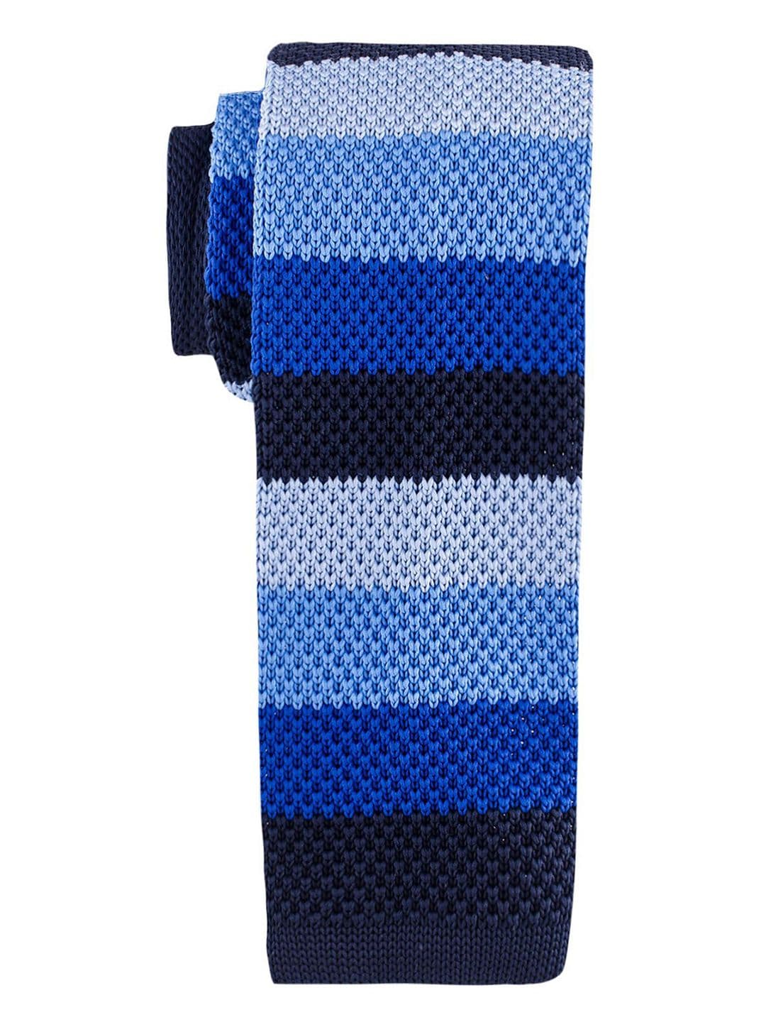 The Tie Hub Men Woven Design Wool Broad Tie - view 1